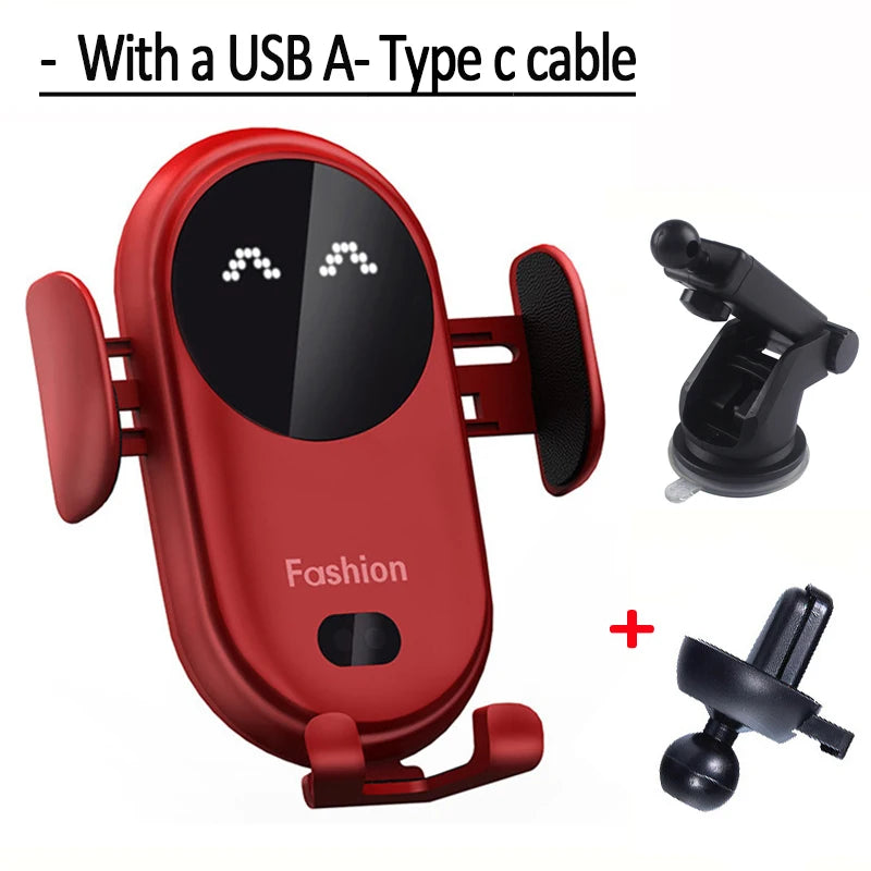 Wireless Charger Car Mount for Air Vent Mount Car Phone Holder Rotating Intelligent Infrared Fast Wireless Charging Charger - Sun Studio