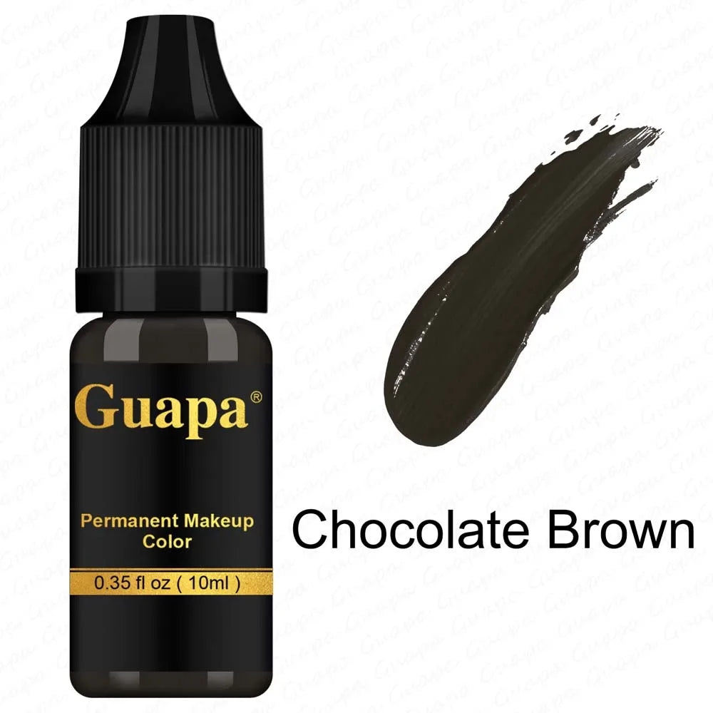 10ML Tattoo Ink Mikropigment Lippen Augenbrauen Permanente Makeup Pigment Tattoo Zubehör für Tattoo Augenbrauen Eyeliner Lippen