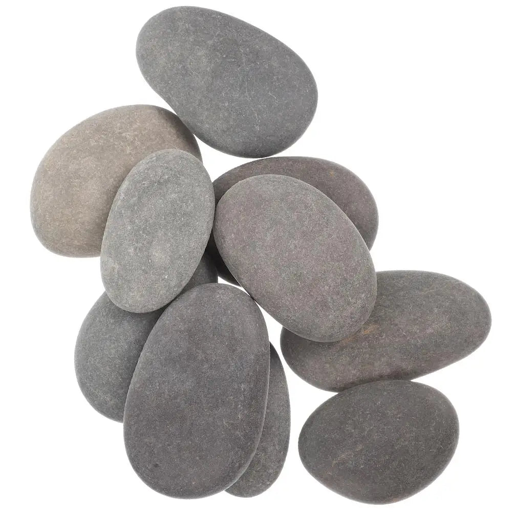 20 Pcs Painting Stone Pebbles For Painted Smooth Crafts Beach Flat Rocks Child Adults Natural - Sun Studio
