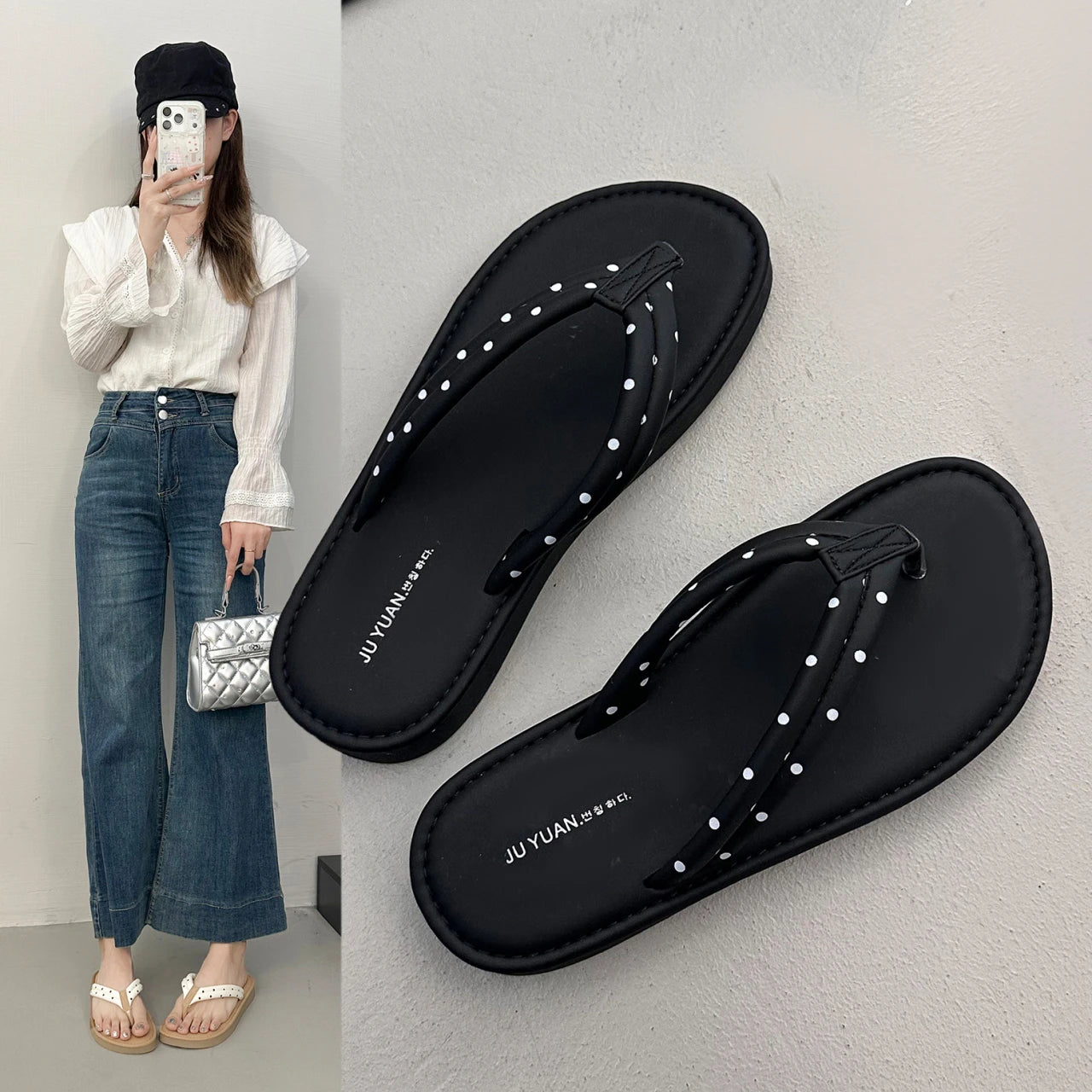 Women's Sandals Summer New Beach Flat Shoes Casual Comfortable Non-Slip Wear-Resistant Slippers Zapatillas Mujer - Sun Studio