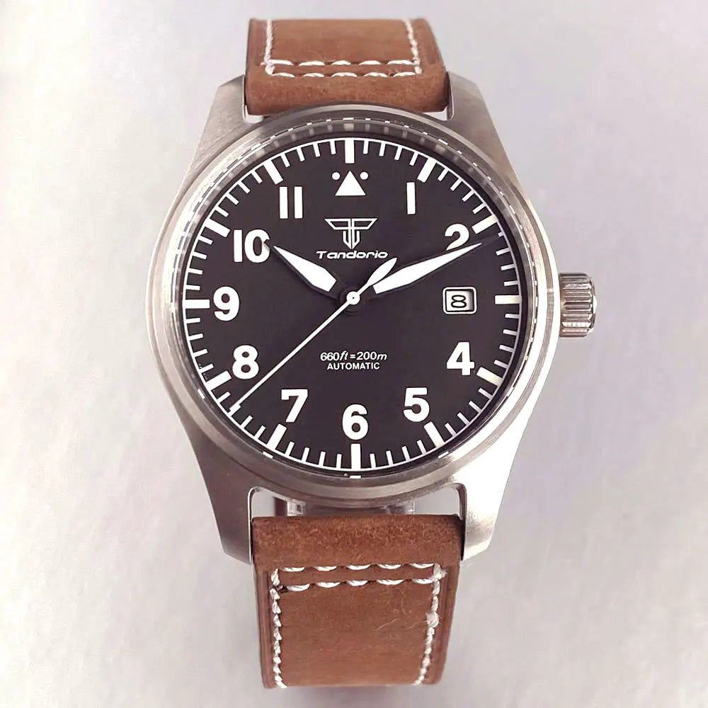 39mm Pilot Aviator Diving Watches Miyota8215 Automatic Mechanical Watch for Men 20BAR Waterproof Sapphire Crystal 316L Steel - Sun Studio