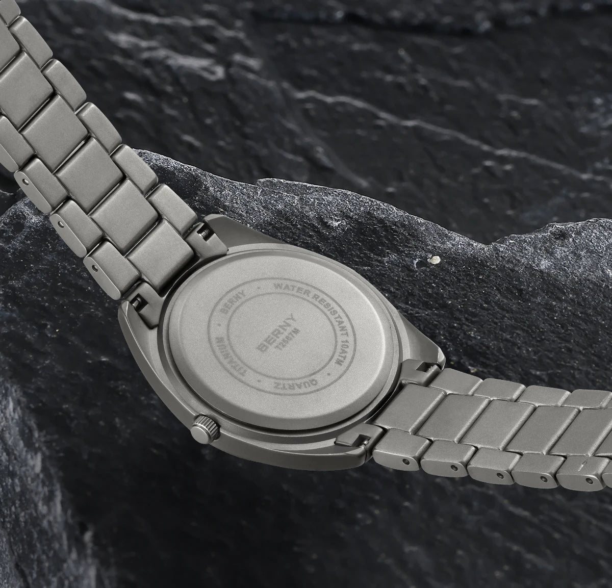 BERNY Titanium Watch for Men Supper Light Weight Wristwatch Super Luminous Sapphire 10ATM Waterproof Sport Field Quartz Watches - Sun Studio