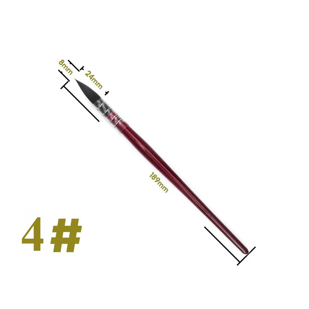 FANBAO 1Pcs Hand-Painting Brushes Professional Watercolor Brush Wood Pen for WaterColor Painting Drawing Art Supplies Artist - Sun Studio