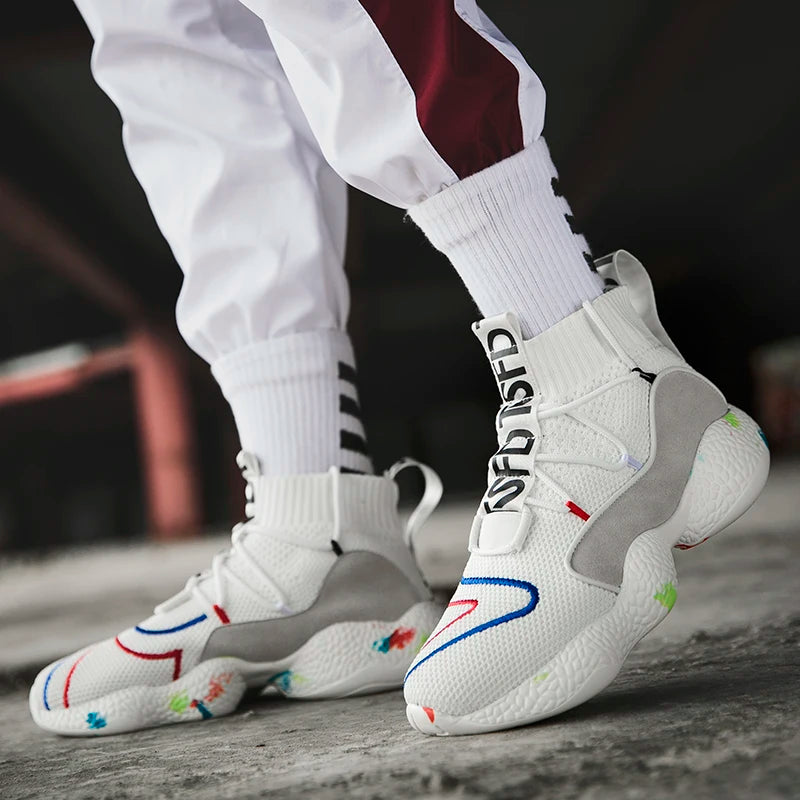 Casual Boot Shoes Men Camo Socks Sneakers Boots Shoes for Male Sneakers Breathable Jogging Trainer Socks Boots - Sun Studio