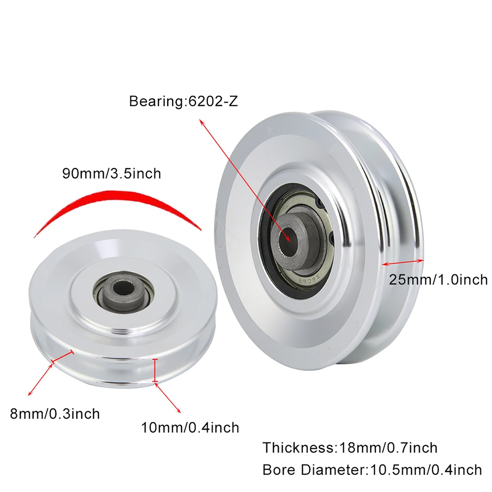 Home Gym Attachments Aluminium Alloy Fitness Pulley Home Gym Attachments Part Exercise Strength Training Accessory Gym Accessory - Sun Studio