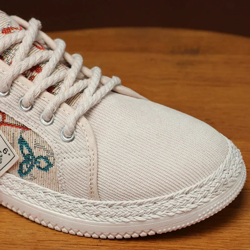 Summer New Canvas Men's Casual Shoes Men Half Slippers Breathable Walking Sneakers Comfortable Non-slip Male Flats Lazy Shoes - Sun Studio