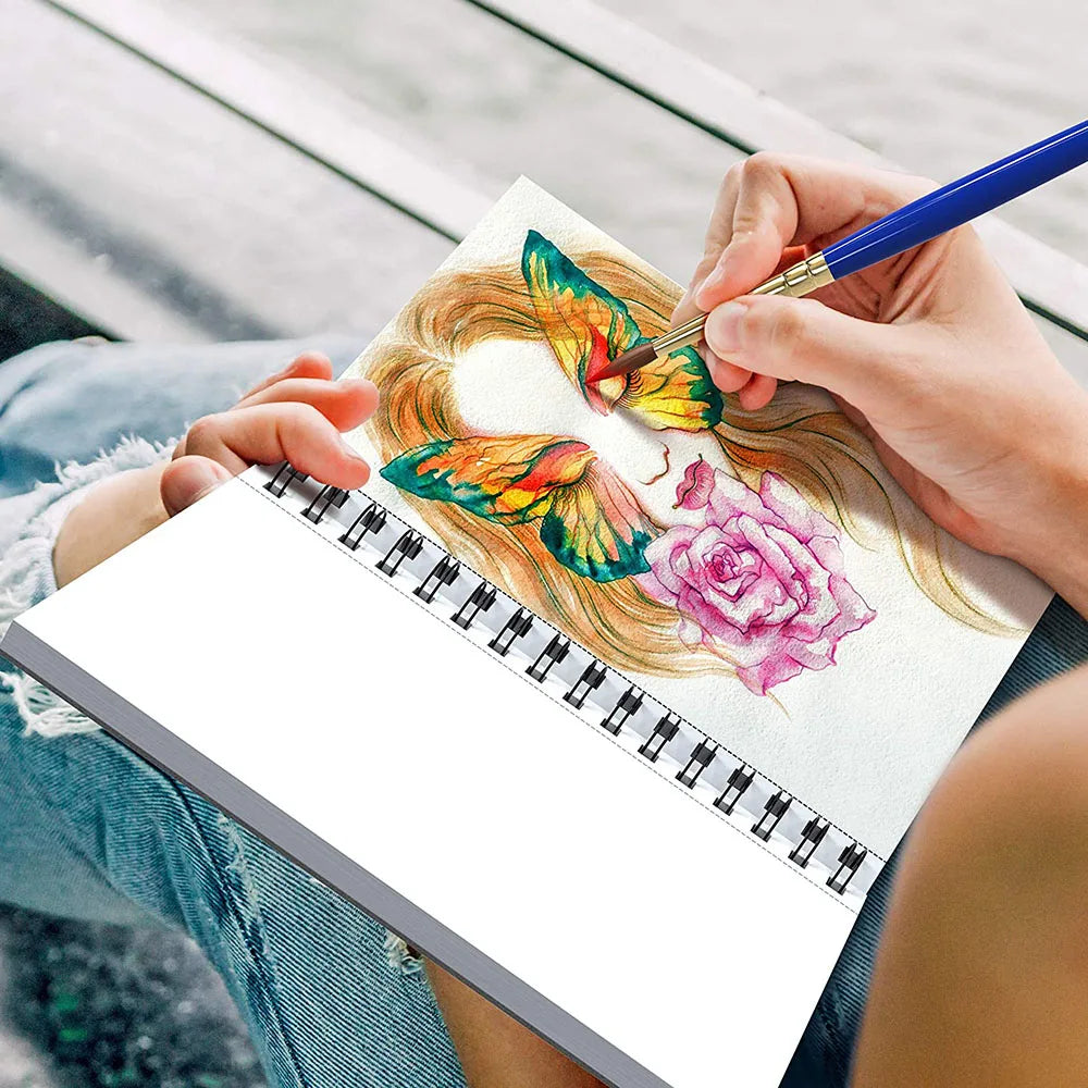Bview Art Professional Artist Grade Watercolor Paper Pad - 5.5x8.5 Inch (14x21 cm) Sketching & Painting Sheets Quick Dispatch - Sun Studio