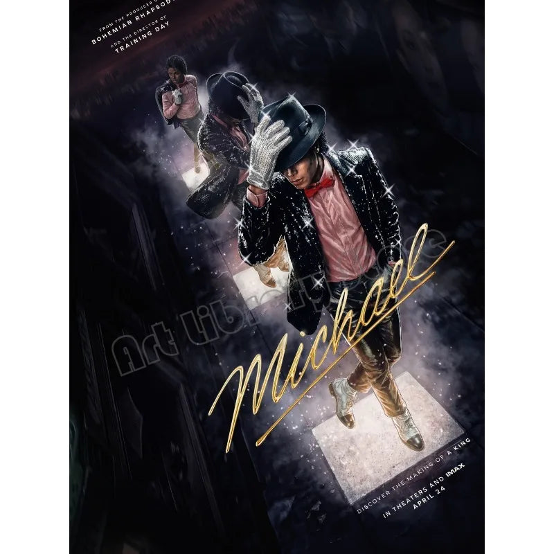 Michael 2026 Movie Biopic Michael-Jackson Style Dance Photography Poster Canvas Painting Wall Art Pictures Home Decor Gift - Sun Studio