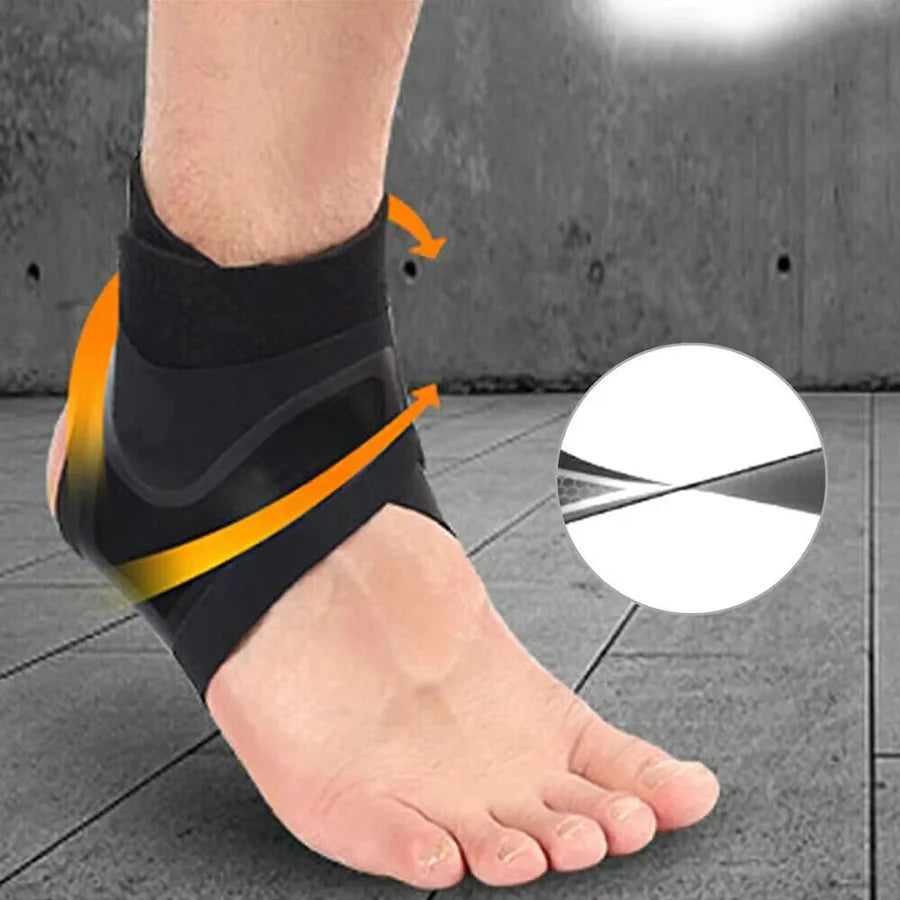 1pair Ankle Brace Support Compression Sleeve Breathable Running Foot Bandage Football Cycling Protective Wrap Sport Socks - Sun Studio