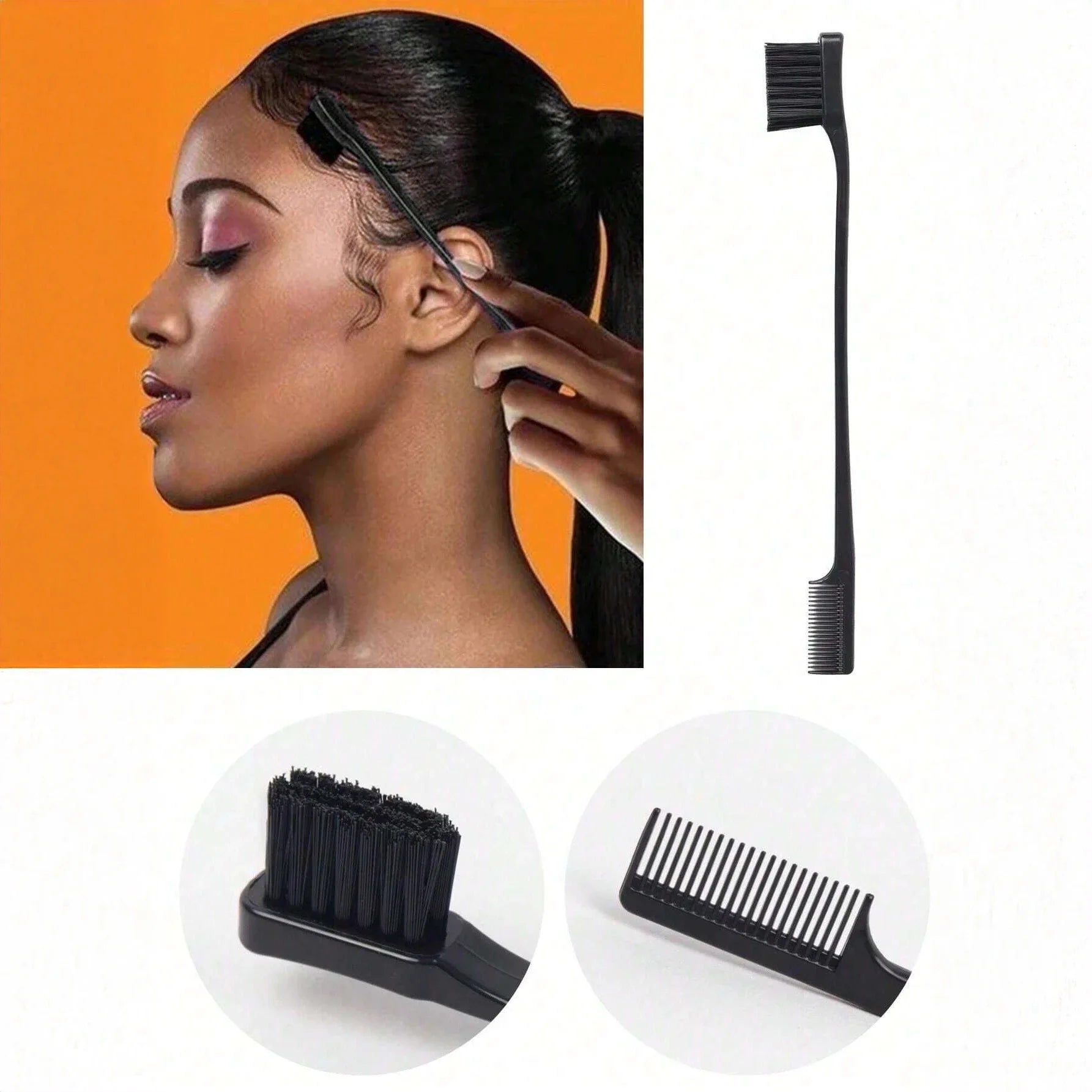 10pcs comb Brush Set Getting Shine and Makes Hair Smooth, Curly Hair Brush for Adult & Kids Wet or Dry Hair - Sun Studio