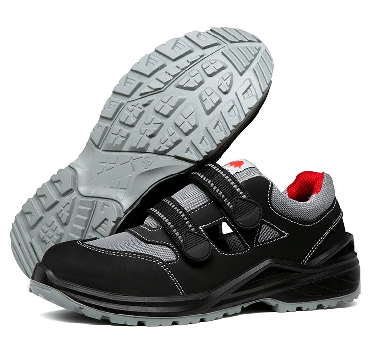 Sommer Sicherheitsschuhe Herren Baustelle Arbeitsschuhe Verschleißfest Rutschfeste Atmungsaktive Sandalen Für Herren Unzerstörbare Schuhe