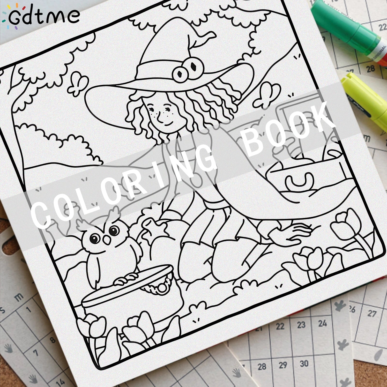 PUMPKIN GIRL Coloring Book for Adults Featuring 24Page Cute Cozy Daily Activities for Relaxation Kids DIY Painting Drawing Books - Sun Studio
