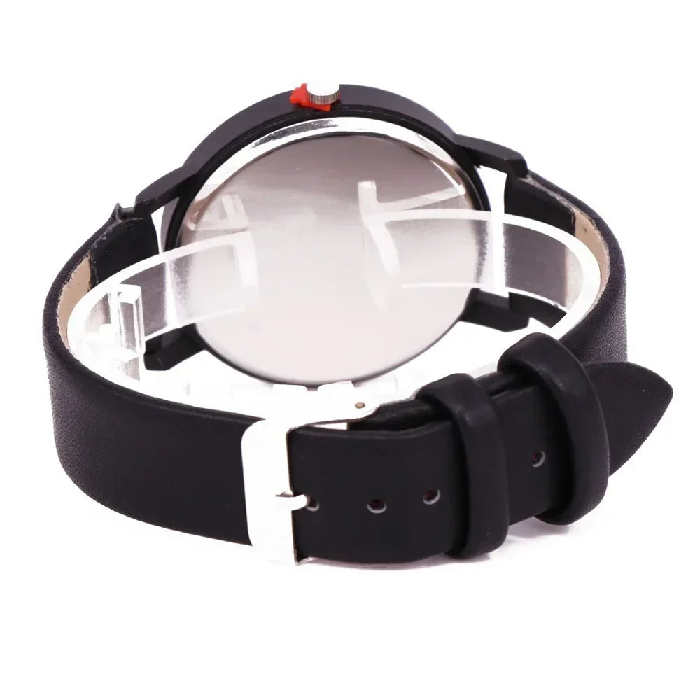 Couple Casual Quartz Watches Leather Band Strap Watch Analog Wrist Watch for Women Men Creative Digital Dial Clock Reloj Mujer - Sun Studio