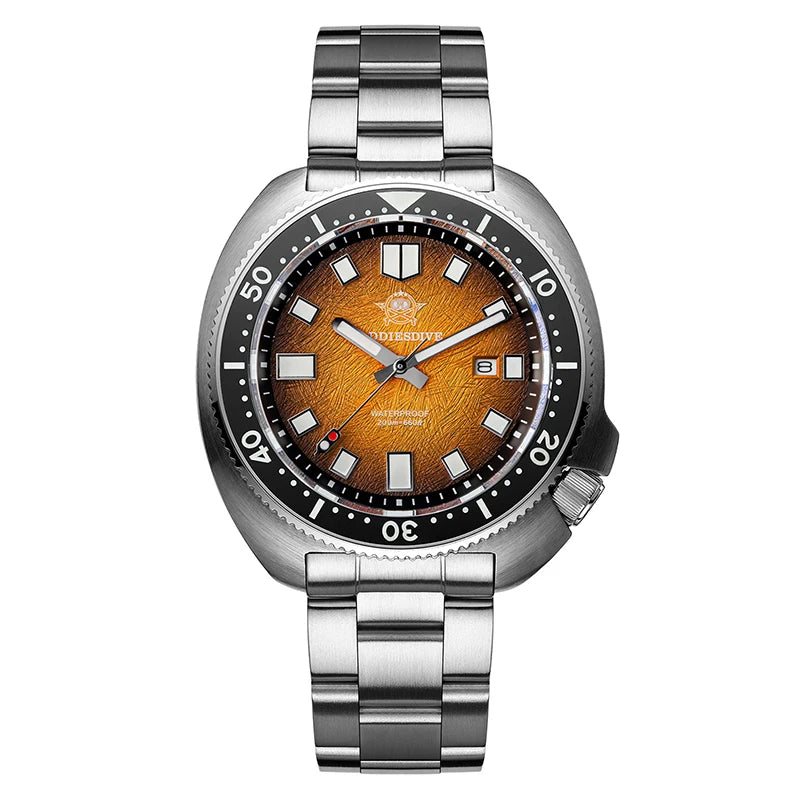 ADDIESDIVE Watch For Man AD2511 Sapphire Glass Window Display BGW9 Luminous 200M waterproof 316L Stainless Steel Quartz Watches - Sun Studio