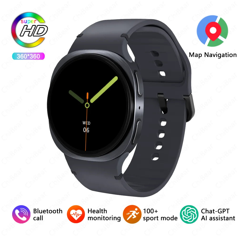 2026 New Watches 8 Mini GPS Track Smart Watch For Men Women Health Sports AMOLED Heart Rate Bluetooth Call Waterproof Smartwatch - Sun Studio