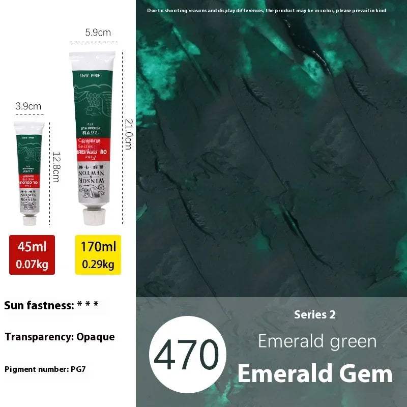 45ml Ölmalerei Transparente Tube Schnell trocknend Weiß Gold Silber Professionelle Farbmalbedarf für Künstler Studenten Anfänger