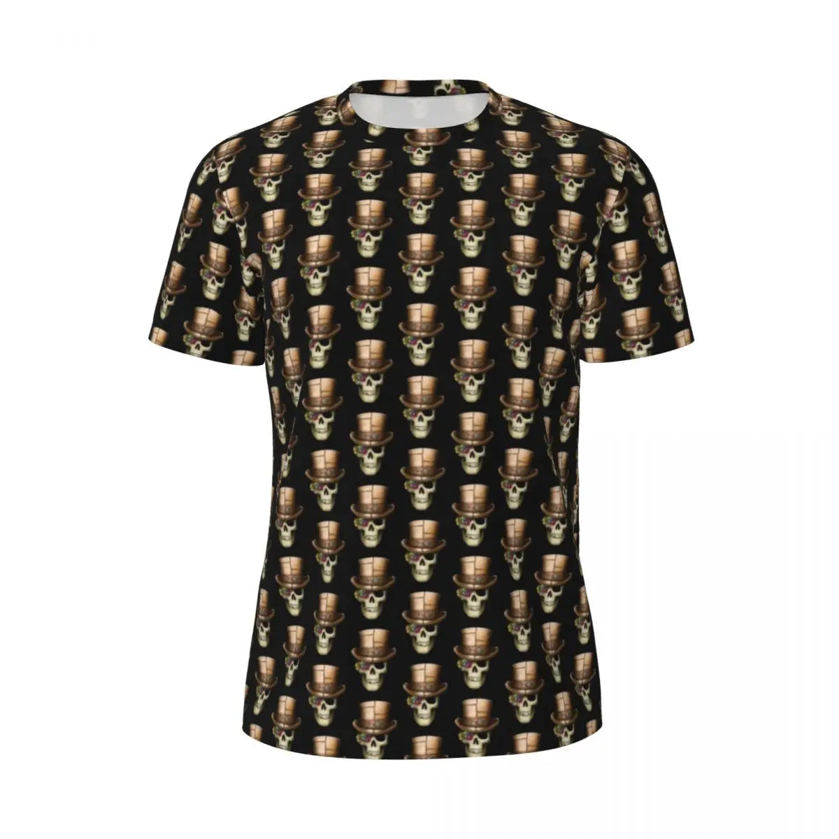 Gym T Shirt For Men Steampunk Design T-Shirts Fashion Wonderful Clockwork Vintage Summer Tees O Neck Streetwear Design Tops