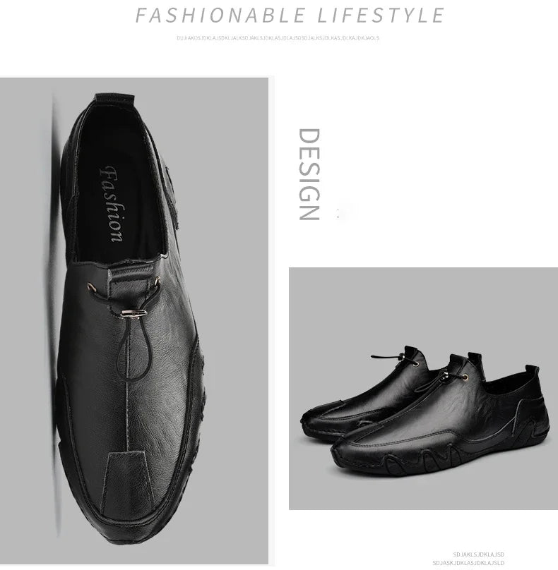 Size 38-47 Men Sneakers Leisure Comfortable Walking Genuine Leather Shoes Sports Outdoor Footwear Loafers Male Trainers 2021 - Sun Studio