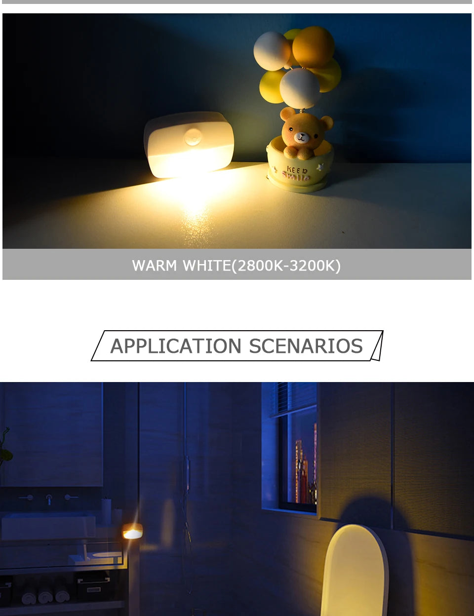 LED Night Light Motion Sensor Night Lamp Room Decor Lamp Bedside Led Lamp With EU Plug Led Lights For Closet Bedroom Home Decor - Sun Studio