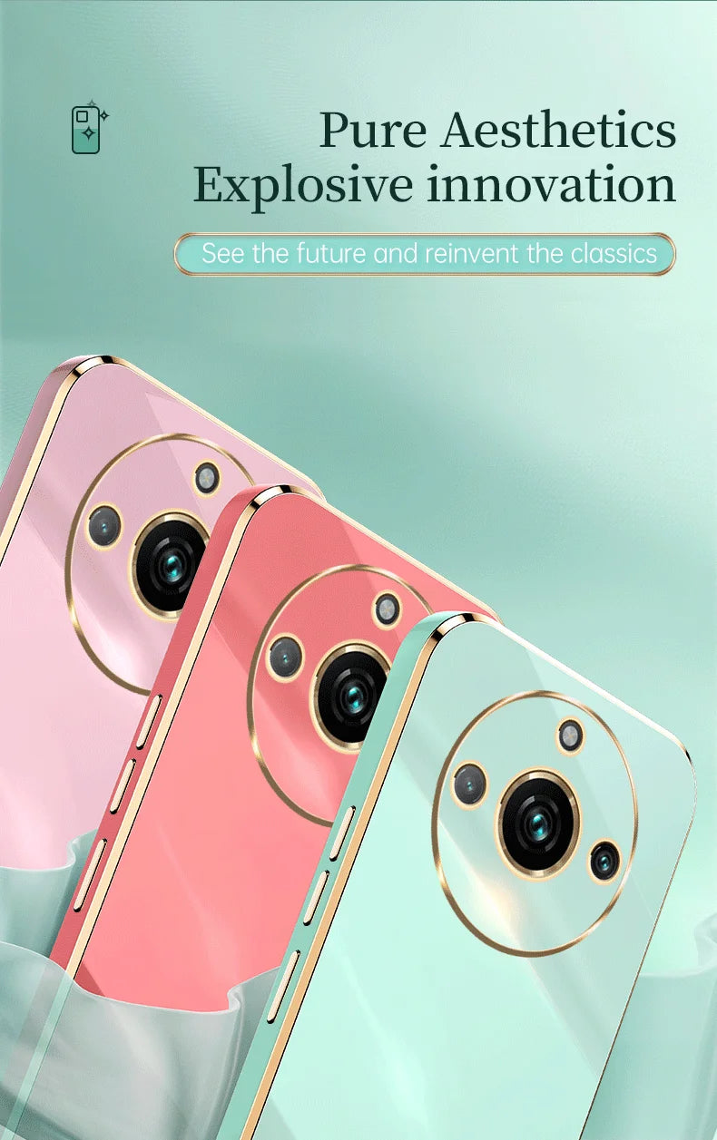 For Realme 11 Pro Plus 5G Case Soft TPU Cover High Quality Anti-fingerprint Camera Protection Case For Realme 11 Pro - Sun Studio