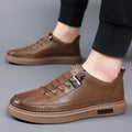 Neue Lederschuhe für Männer, rutschfeste Sportmode, bequeme Sneakers, männliche flache Slipper, lässige Marken-Herrenmode