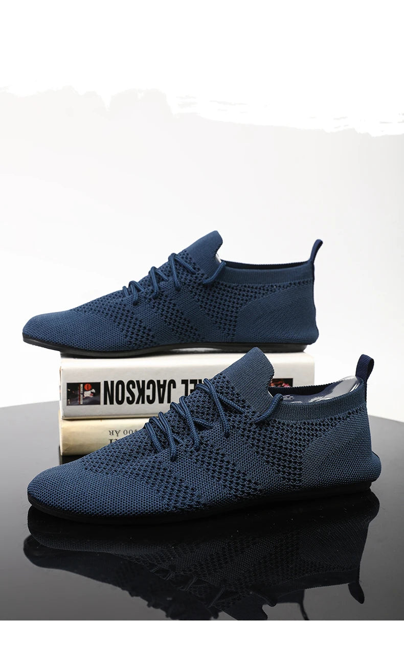YRZL Mesh Loafers Men Driving Moccasins High Quality Flats Walking Shoes Breathable Non Slip Casual Loafers Summer Mens Shoes - Sun Studio