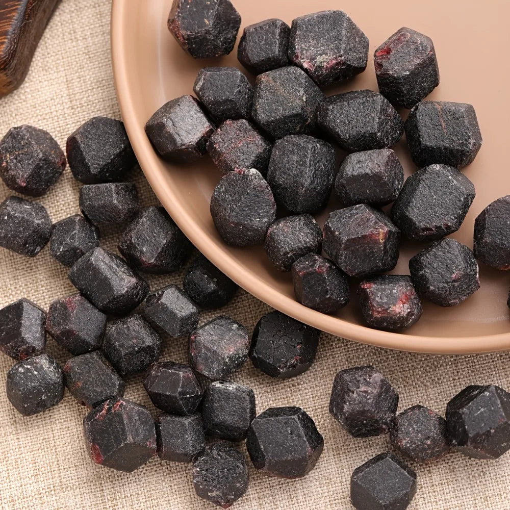Natural Red Garnet Rough Original Gemstone Lot Mineral Raw Stones Specimen Healing Minerals Spiritual Gift for Home Decor - Sun Studio