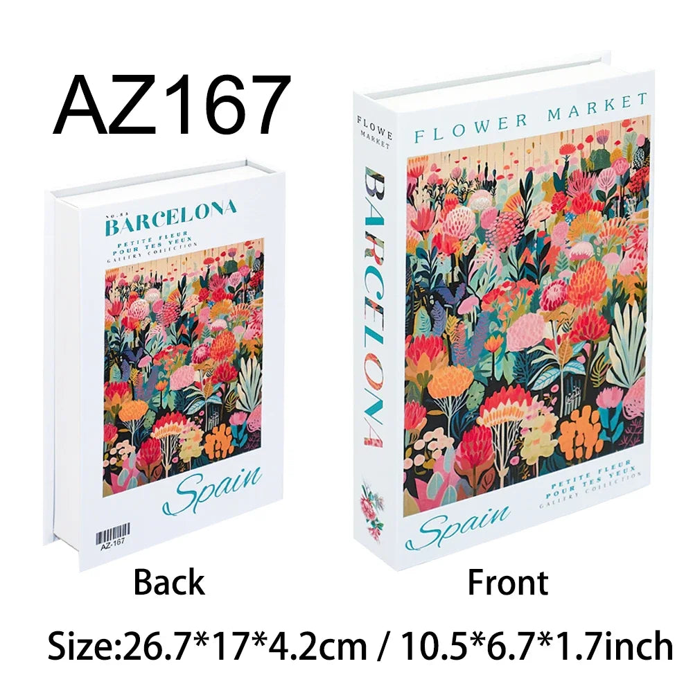 Bunte Reisereihe Fake Bücher für Wohnkultur Kaffeetisch Ornamente Mode Dekoration Bücher für Wohnzimmer Amalfi Italien