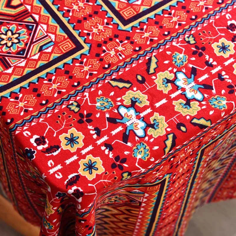 Bohemian Stoff Ethnisch Vintage Retro Boho Bedruckte Baumwolle Leinen Wohnkultur Polstertextil
