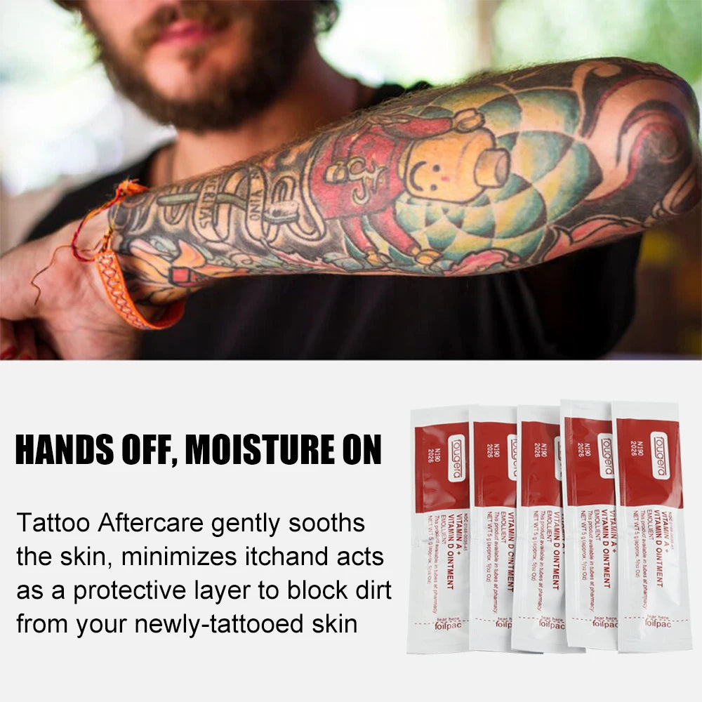 Fougera Vitamin Ointment Tattoo Aftercare Cream Eyebrow Lip Repair A&D Anti-Scar Healing Gel PMU Permanent Makeup Tattoo Supply - Sun Studio