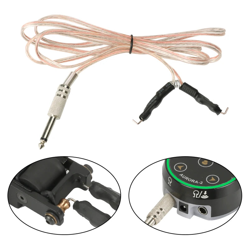Hook Cord Power Switch for Traditional Coil Tattoo Machine Connection Line Tattoo Power Supply Accessories - Sun Studio