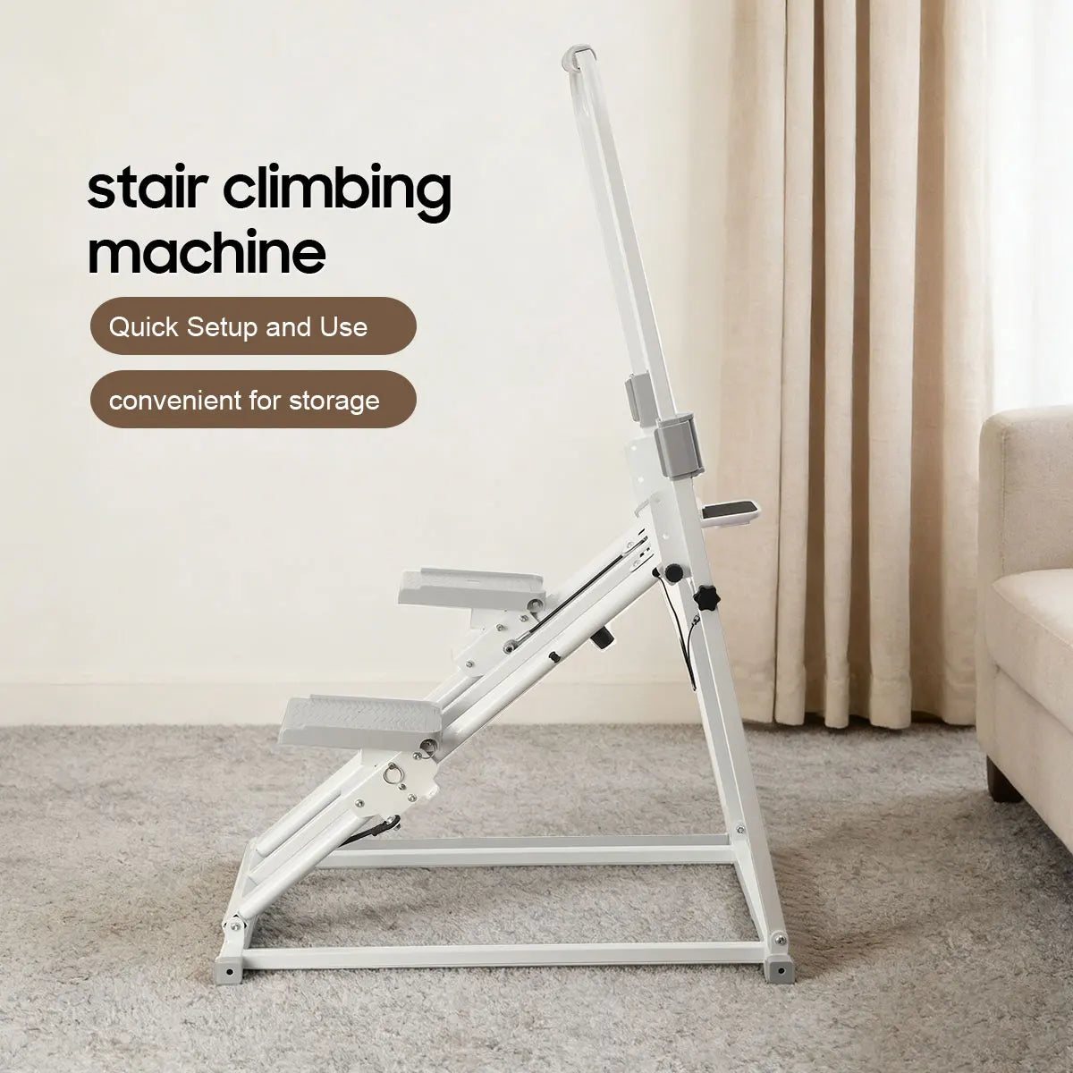 Multi-functional Stair Climbing Machine Fitness Home Treadmill in-situ Indoor Running Pedal Mountaineering Machine Sweating - Sun Studio