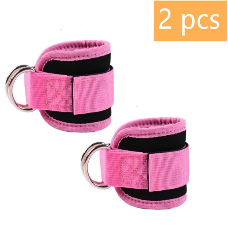 1/2/4 Pcs Cable Ankle Straps Double D-Ring Ankle Cuffs For Gym Workouts Glutes Legs Strength Training Support Sport Abductors - Sun Studio