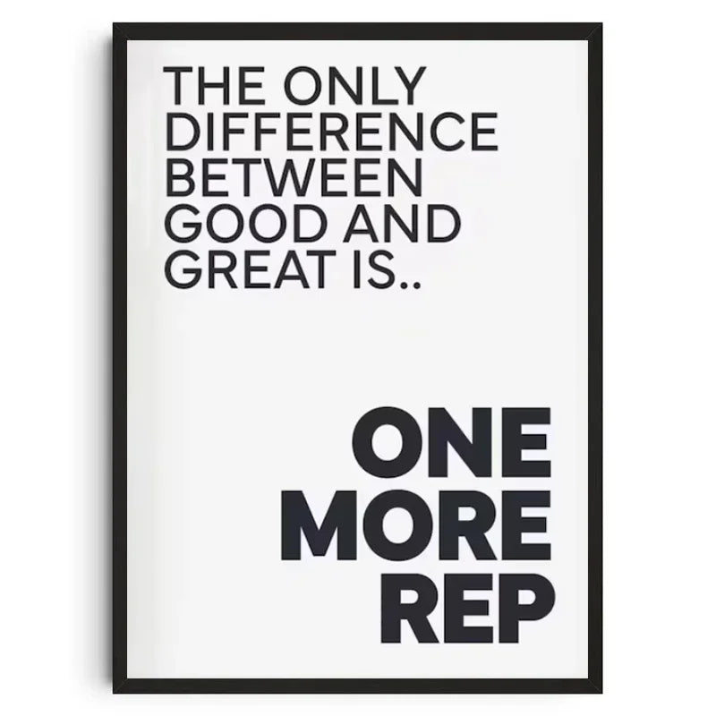 Gym Wall Art Poster Gym Inspirational Poster Home Gym Wall Decoration Gym Slogan Canvas Printing Decorative Painting Frameless - Sun Studio