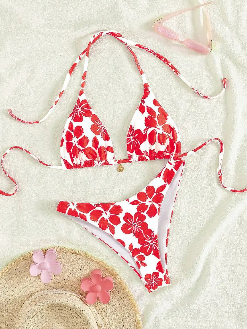 Micro Bikini 2026 Push Up Women Swimsuits Sexy Swimwear Brazilian Bikini Set Biquini Print Swimsuit Summer Brown Beachwear - Sun Studio