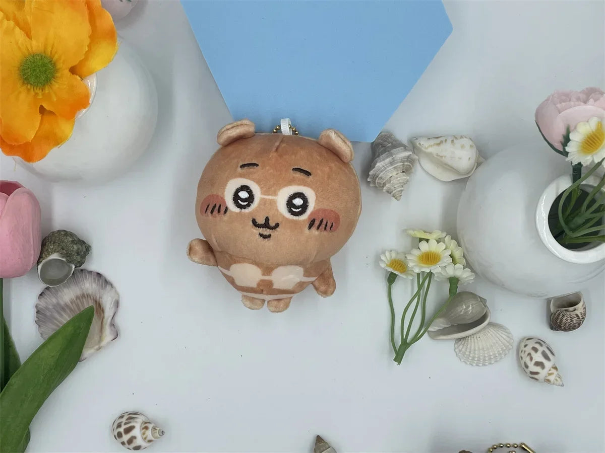 13cm Japanese Cartoon Beach Chikawas Animated Plush Doll Usagi Keychain Pendant Hachiware Swimsuit Cute Plush Toy Girl Gift - Sun Studio