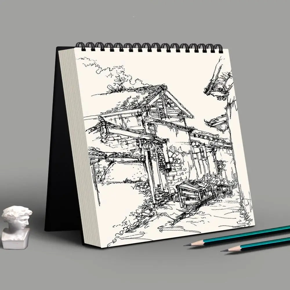 30 Sheets 8K 16K Coil Sketchbook Spiral Bound Eco-Friendly Thick Drawing Paper Acid Free A4 A5 A6 Artist Sketch Pad Oil Painting - Sun Studio