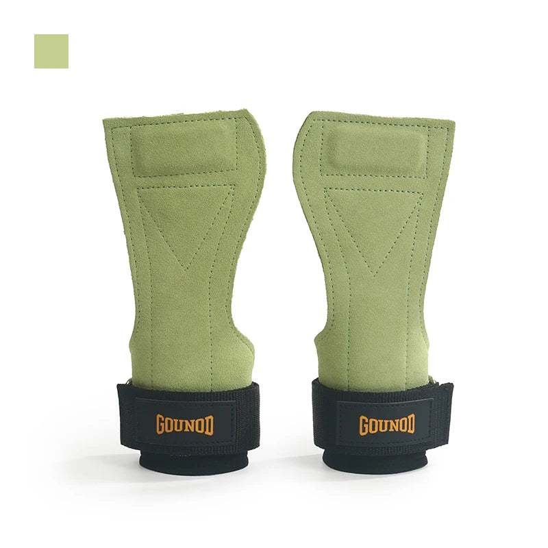 2pc/1Pair GOUNOD Gym Grip Cowhide Palm Protector Weightlifting Gymnastics Exercise Glove Grip Fitness Training Equipment - Sun Studio
