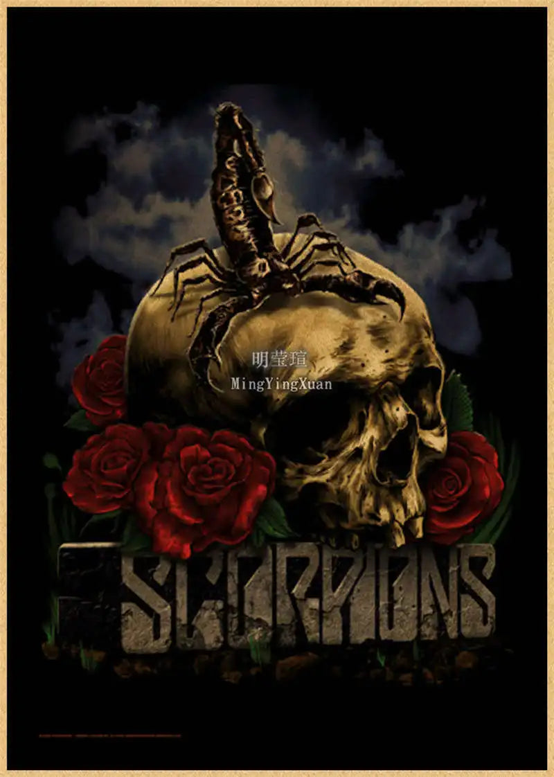 Scorpions Band Poster Wall Art  Posters Decoration Art Poster Personalized Gift Modern Family bedroom Painting - Sun Studio