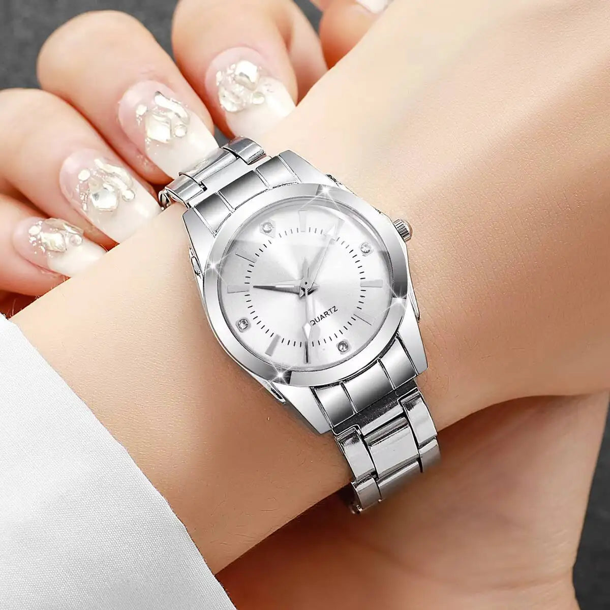 Luxury Rhinestone Women Watches Casual Quartz Wrist Watches For Ladies Clock Reloj Mujer（Without box） - Sun Studio