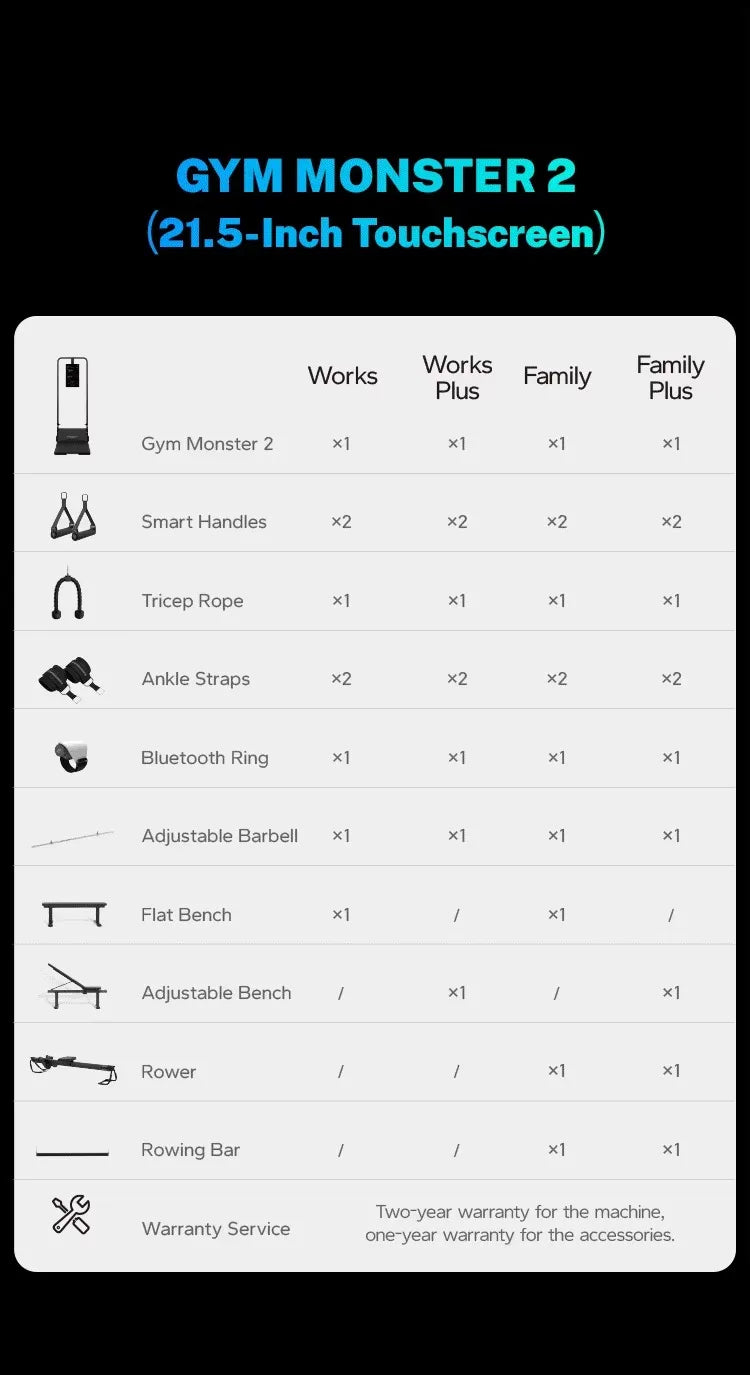 All in One Smart Home Gym Full Body Training Gym Equipment Sport Home Gym Equipment Fitness for Home Set - Sun Studio