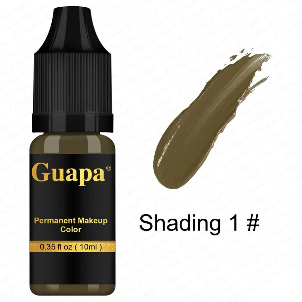 10ML Tattoo Ink Mikropigment Lippen Augenbrauen Permanente Makeup Pigment Tattoo Zubehör für Tattoo Augenbrauen Eyeliner Lippen