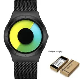 Relogios Masculino Creative Quartz Watches Men Fashion Brand Fashion Stainless steel Unisex Watch Clock Male female Designer - Sun Studio