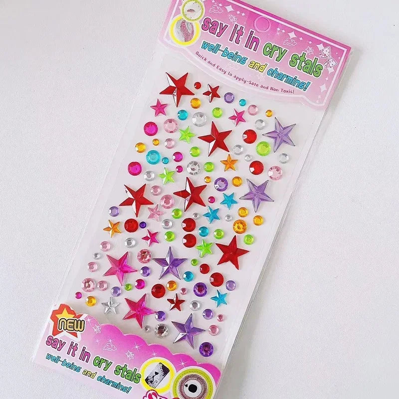 Glitzer Gesicht Aufkleber für Kinder Strasssteine für Augen Gesicht Diamanten Helle Aufkleber Festival Makeup Juwelen Aufkleber ZS006