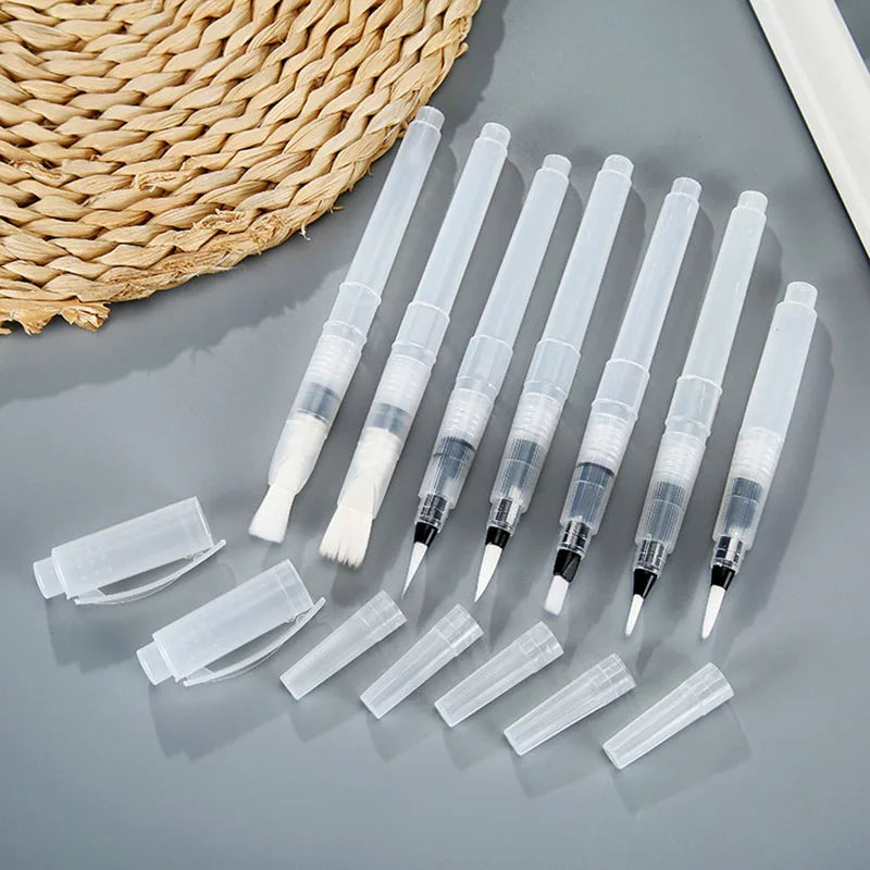 7/14pcs Watercolor Brush Pens Refillable Watercolor Brush Pens Water Paint Brushes For Watercolor Painting - Sun Studio