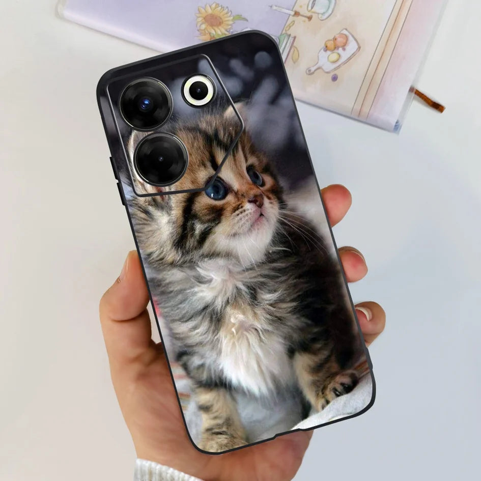 For Tecno Camon 20 Pro 5G Case 2023 Cute Love Heart Football Slim Cover Soft Silicone Funda For Tecno Camon20 Pro 5G CK8n Bumper