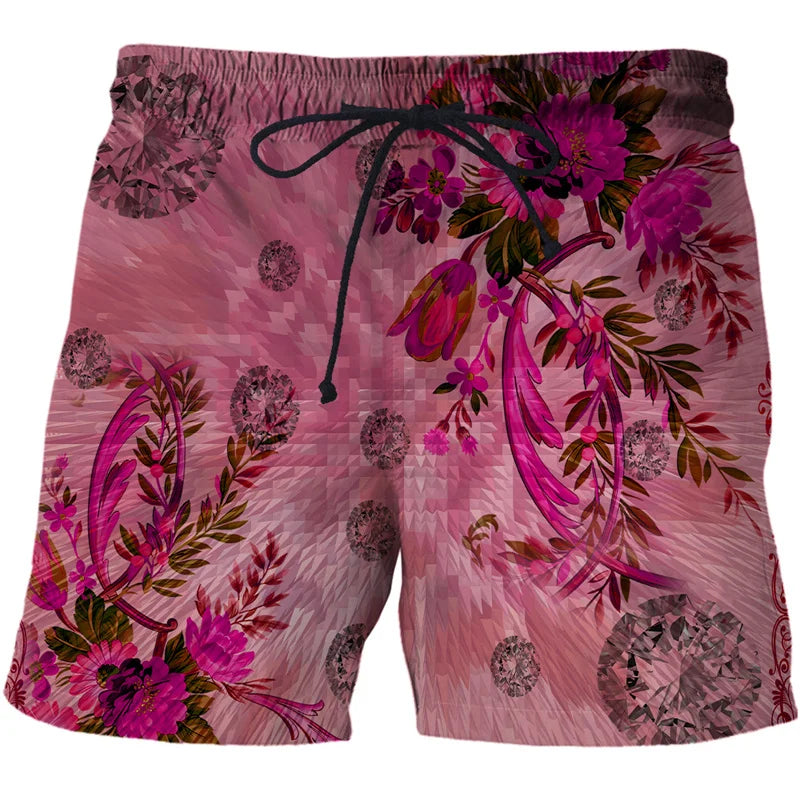 3D Printing Luxury Beach Shorts Pants Men Hawaii Vacation Essentials Swim Trunks Casual Gym Surf Swimsuit Kids Board Ice - Sun Studio