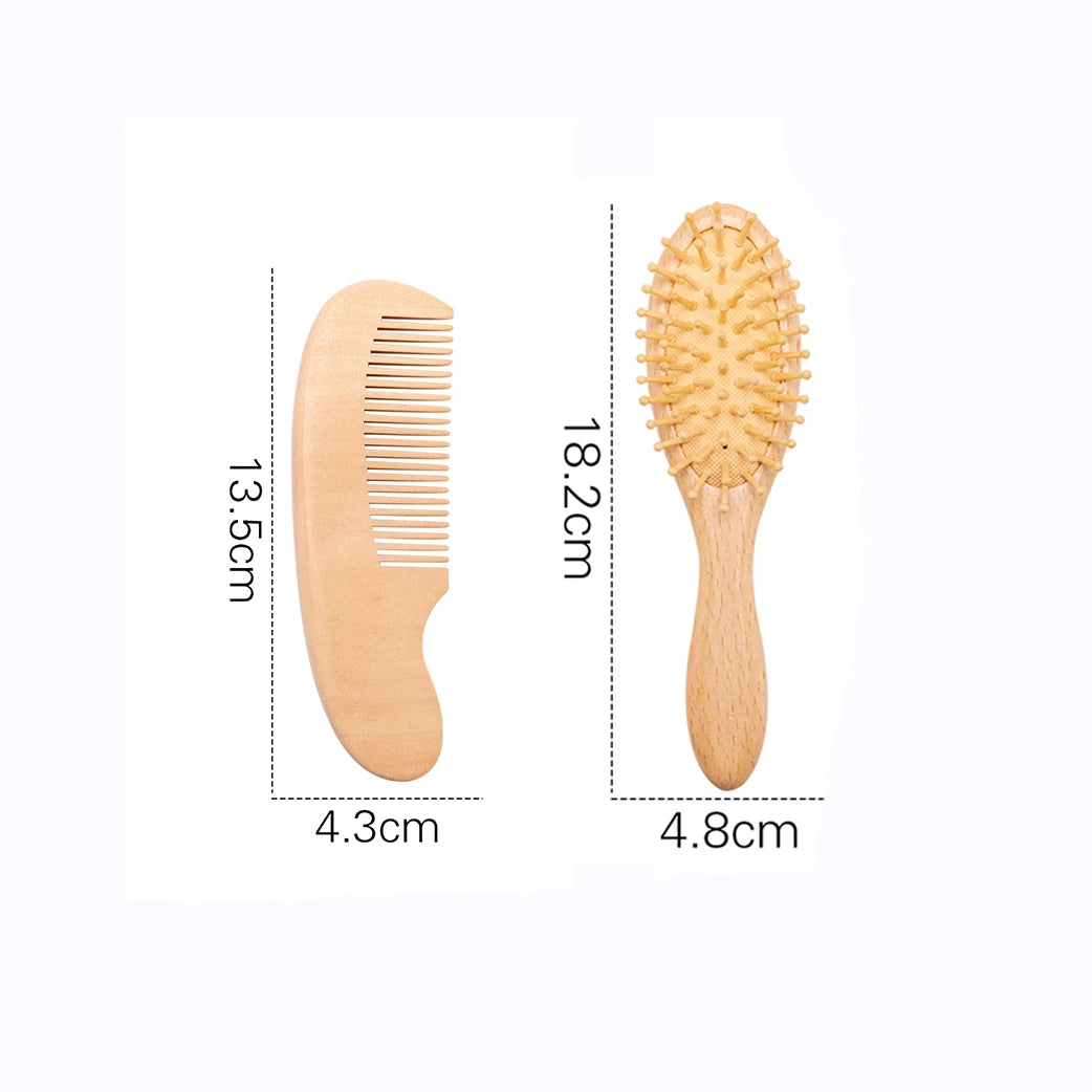 3pc Baby Hair Comb Mother-kids Hair Care Brush Baby Shower Tools Combs for hair Newborn Baby 0 12 Month Baby brush Care Utensils - Sun Studio