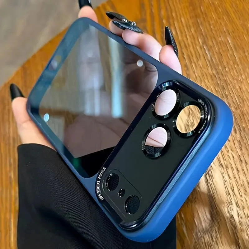 Luxurious and high-quality semi-transparent Leica metal lens frame protective case suitable for iPhone 17 Promax 16 15 14 13 Pro - Sun Studio