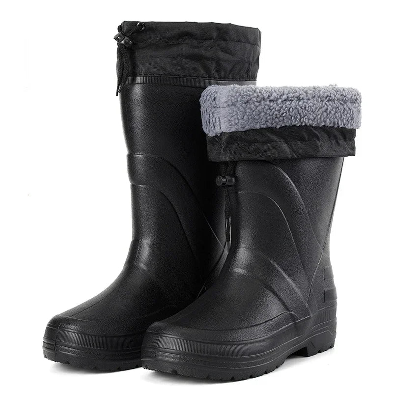 2025 New Men Rain Boots High Quality EVA Waterproof Shoes Men Platform Snow Boots Outdoor Non-slip Fishing Shoes Men Rain Shoes - Sun Studio
